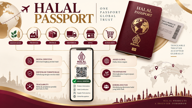 Konsep Halal passport untuk meningkatkan kerja sama global. Gambar : dokumen Joko segara