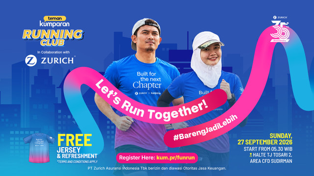 Fun Run teman kumparan Running Club 27 September 2026. Foto: kumparan