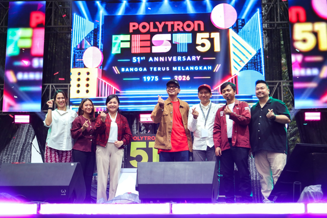 Konferensi Pers Polytron Fest 51 di Parkir Selatan Gelora Bung Karno, Jakarta, Sabtu (19/9/2026). Foto: Polytron