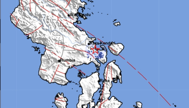 Gempa 3,5 magnitudo guncang Kendari pada Rabu (23/9). Dok. BMKG
