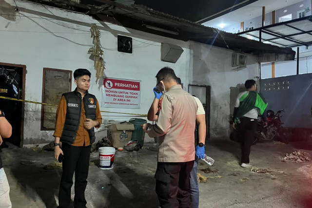 Dapur mal di Jambi meledak akibat tabung gas, Selasa (22/9/2026). Foto: Dok. Istimewa