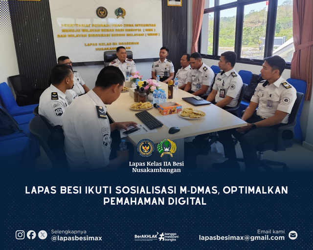 Lapas Besi Ikuti Sosialisasi M-DMAS, Optimalkan Pemahaman Digital
