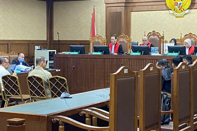 Sidang Agenda Riksa Saksi terkait kasus suap dan gratifikasi di lingkungan Direktorat Jenderal Bea Cukai (DJBC) dengan terdakwa Budiman Bayu Prasojo, di Pengadilan Tindak Pidana Korupsi (Tipikor), Jakarta Pusat pada Rabu (23/9/2026). Foto: Nabilah Siti/kumparan