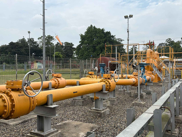 Kunjungan ke site Stasiun Metering (SM) PT Pertamina Gas Kawasan Ekonomi Khusus (KEK) Sei Mangkei, Sumatera Utara, Rabu (23/9/2026). Foto: Muhammad Fhandra Hardiyon/kumparan