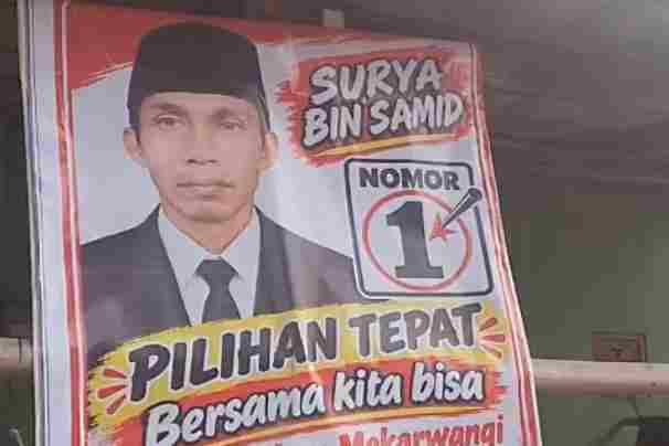 Surya bin Samid terpilih sebagai Kepala Desa Mekarwangi, Bekasi. Foto: kumparan