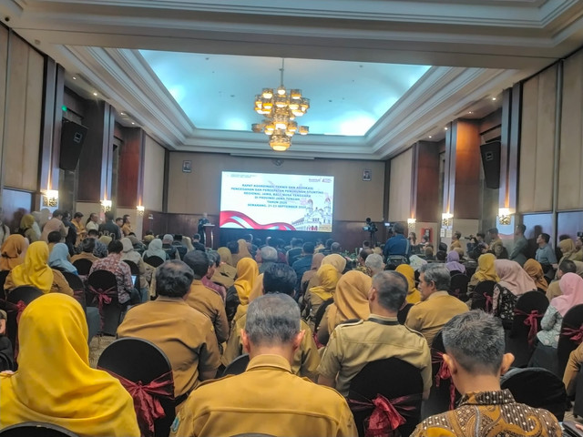 Peserta mengikuti Koordinasi Teknis dan Advokasi Pencegahan dan Percepatan Penurunan Regional Jawa, Bali, dan Nusa Tenggara Tahun 2026 di Semarang. Foto: pribadi.