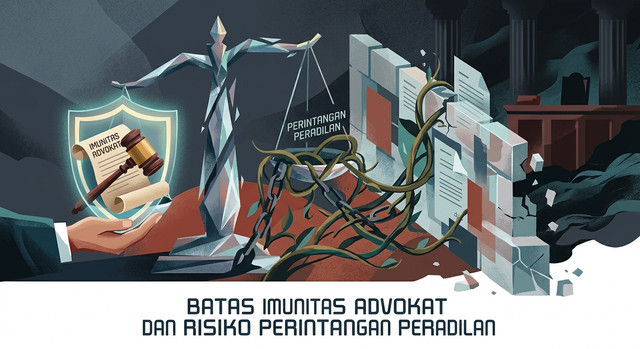 Foto: Ilustrasi Gambar Batas Imunitas Advkat/Ai Generated