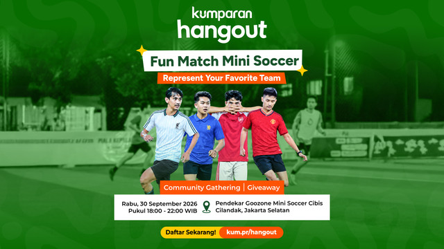 kumparan Hangout Fun Match Mini Soccer. Foto: kumparan