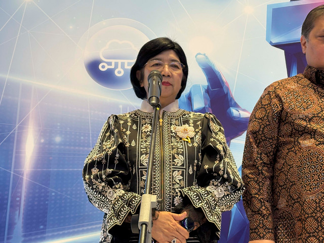 Gubernur Bank Indonesia (BI) Destry Damayanti dalam pembukaan FEKDI x IFSE 2026, Kamis (24/9/2026). Foto: Nur Pangesti/kumparan