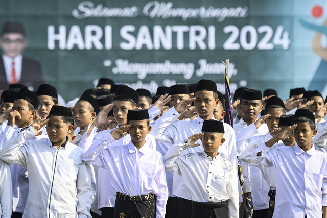 Ilustrasi Twibbon Hari Santri 2026, Foto: Sulthony Hasanuddin/ANTARA FOTO/kumparanNEWS