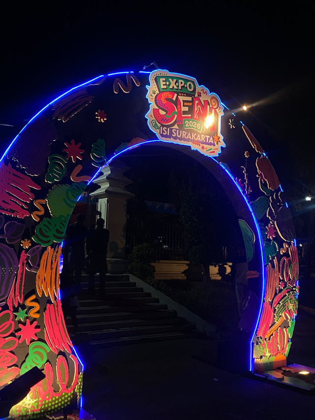 Pintu masuk utama Expo Seni 2026 Sumber: Maulani Dian Rahayu, 2026 (dokumen pribadi)