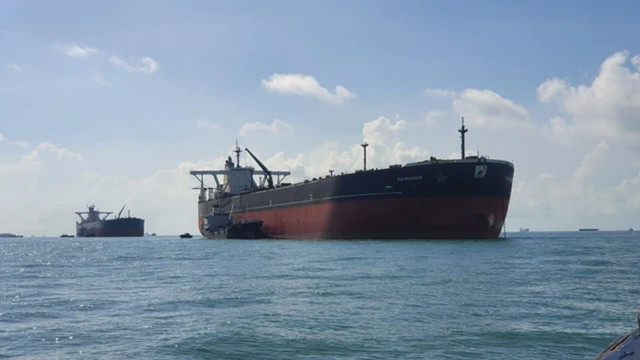 Kapal Pertamina Pioneer milik PT Pertamina International Shipping (PIS) yang tertahan di Malaysia. Foto: Dok. PIS