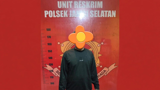 Polisi menangkap seorang pria di Jambi yang menyiram perempuan dengan air aki hingga tewas. Foto: Dok. Istimewa