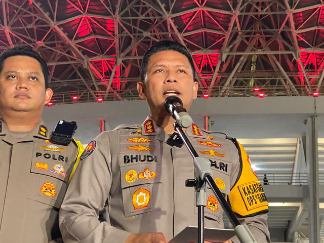 Kabid Humas Polda Metro Jaya Kombes Pol Budi Hermanto di Stadion Utama Gelora Bung Karno (SUGBK), Jakarta, Jumat (25/9/2026). Foto: Aditya Nugraha/kumparan