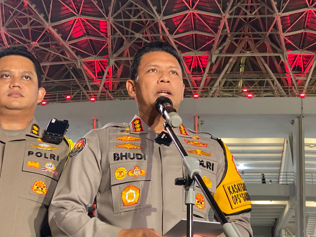 Kabid Humas Polda Metro Jaya Kombes Pol Budi Hermanto di Stadion Utama Gelora Bung Karno (SUGBK), Jakarta, Jumat (25/9/2026). Foto: Aditya Nugraha/kumparan