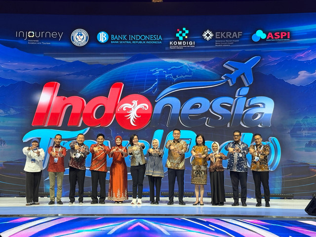 Deputi Gubernur Senior BI Aida S. Budiman dan lain-lain dalam gelaran FEKDI x IFSE 2026 di JCC Senayan, Jakarta Pusat, Sabtu (26/9). Foto: Widya Islamiati/kumparan