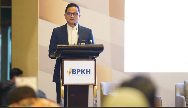 Kepala BPKH Fadlul Imansyah saat seminar integritas dan keamanan keuangan. Foto: BPKH/Kumparan
