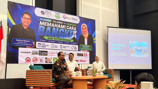 TDA Jatim 3 Hadiri Talkshow TDA Jember dan Fincorp Group