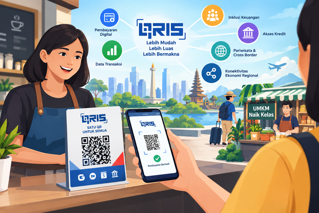 Ilustrasi QRIS (ChatGPT)