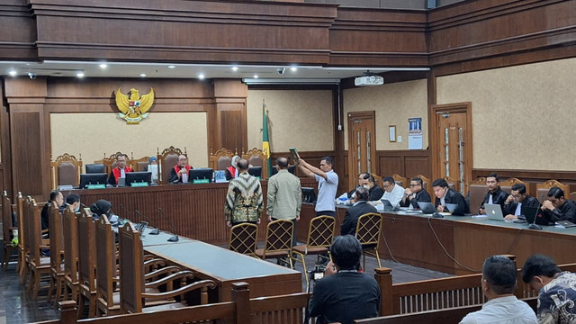 Sidang perkara dugaan suap dan gratifikasi di lingkungan Ditjen Bea dan Cukai (DJKA) agenda pemeriksaan saksi dan saksi ahli, di Pengadilan Tipikor Jakarta Pusat, Senin (28/9/2026). Foto: Kevin Daniel/kumparan