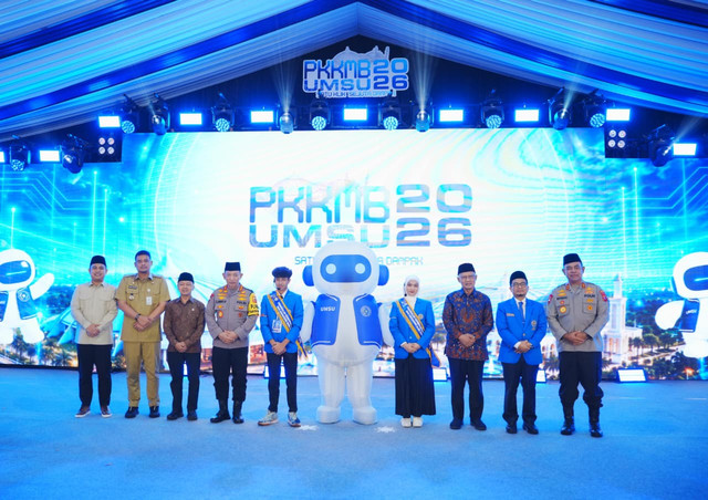 Kapolri Jenderal Pol Listyo Sigit Prabowo menghadiri Pengenalan Kehidupan Kampus bagi Mahasiswa Baru (PKKMB) Universitas Muhammadiyah Sumatera Utara (UMSU) Tahun 2026 di Medan, Sumatera Utara, Senin (28/9/2026). Foto: Polri