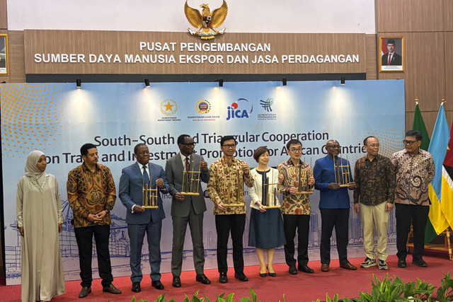 Peluncuran SSTC on Trade and Promotion for African Countries di Jakarta, Senin (28/9/2026).
 Foto: Argya Maheswara/kumparan