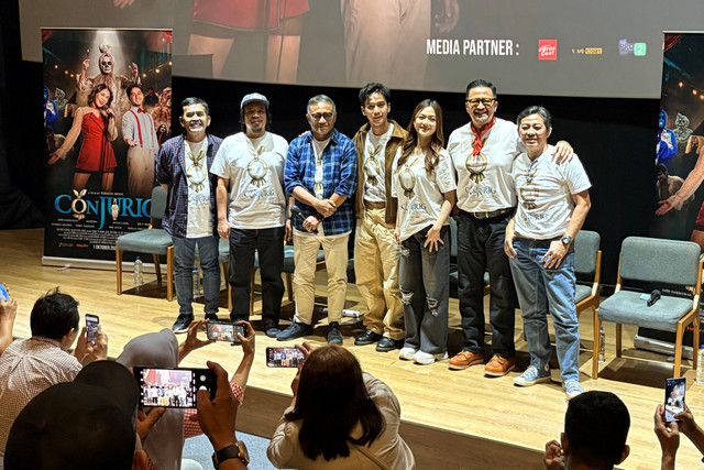 Jumpa pers film Conjurig di Sudirman, Jakarta Pusat, Senin (28/9/2026). Foto: Vincentius Mario/kumparan