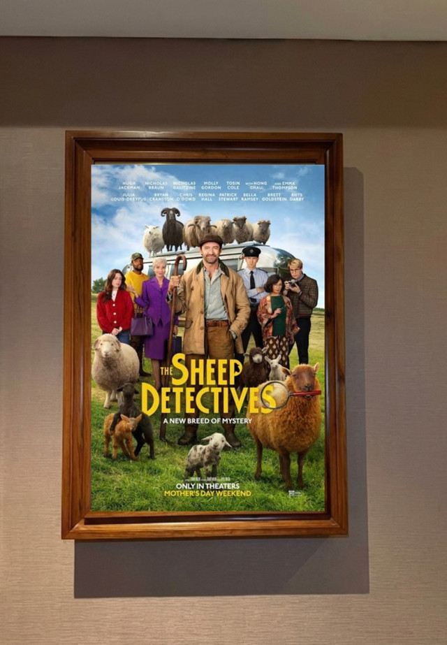 Poster film The Sheep Detective. (sumber: dokumentasi pribadi) 