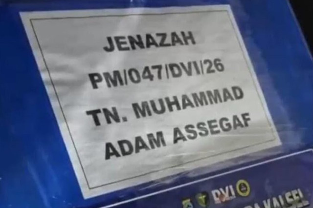 Jenazah korban KM Virgo Transport 8 asal Kabupaten Kudus, Jawa Tengah, M Adam Assegaf. Foto: Dok. Elok Nila Kartina