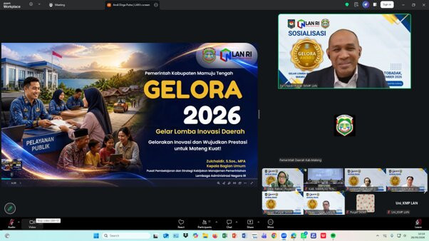 Peserta dibuat penasaran oleh kisah analogi Zulchaidir. Cerita sederhana itu perlahan mengantar mereka pada satu pertanyaan: di mana inovasi bermula? (Foto: tangkapan layar Humas.)