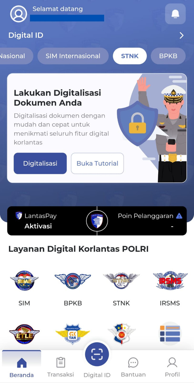 Aplikasi Digital Korlantas. Foto: kumparan