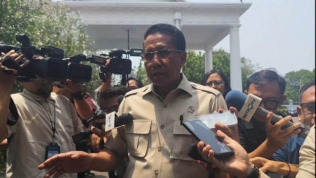 Menkum Supratman Andi Agtas di Kompleks Istana Kepresidenan Jakarta, Selasa (29/9/2026). Foto: Jonathan Devin/kumparan