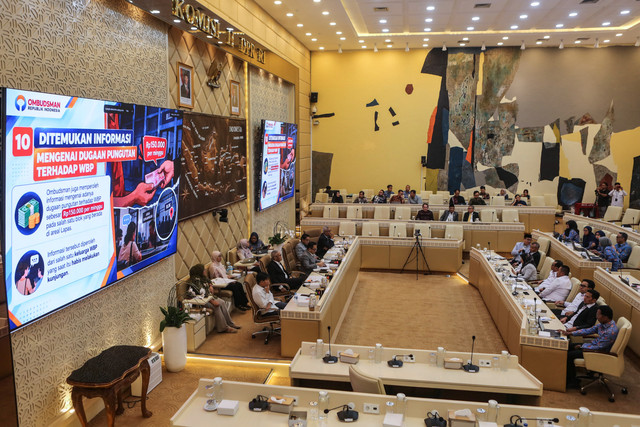 Suasana rapat dengar pendapat Komisi II DPR dengan Ombudsman di Kompleks Parlemen, Senayan, Jakarta, Selasa (29/9/2026). Foto: Asprilla Dwi Adha/ANTARA FOTO
