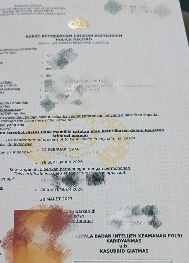 Di balik selembar SKCK, ada doa dan perjuangan. Lebih dari sekadar formalitas, ini bukti integritas dan kesiapan melangkah ke depan. Foto dokumen pribadi