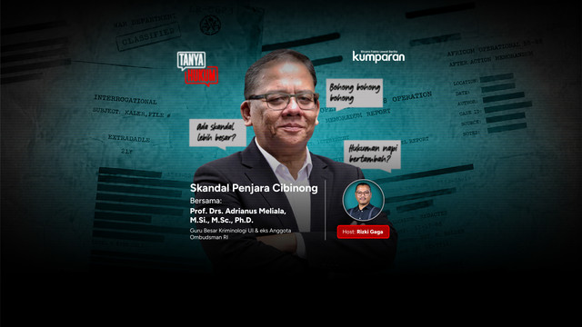 Tanya Hukum bersama Prof. Drs. Adrianus Meliala, M.Si., M.Sc., Ph.D. Foto: kumparan