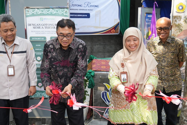 BPJS Kesehatan dan Universitas Sriwijaya resmikan Taman Budaya Gotong Royong untuk edukasi Program JKN dan nilai-nilai INISIATIF di Palembang, Rabu (30/9/2026). Foto: Dok. BPJS Kesehatan