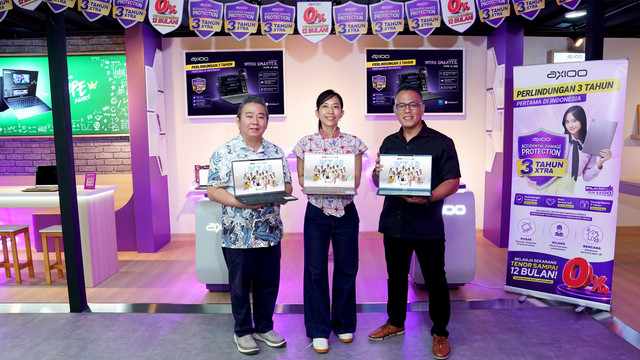 Axioo menghadirkan seri Axioo Hype AI G3, laptop AI ringan dan terjangkau untuk produktivitas yang lebih cerdas. Foto: Dok. Axioo