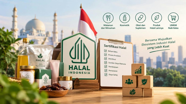 ilustrasi Ekosistem industri Halal Indonesia