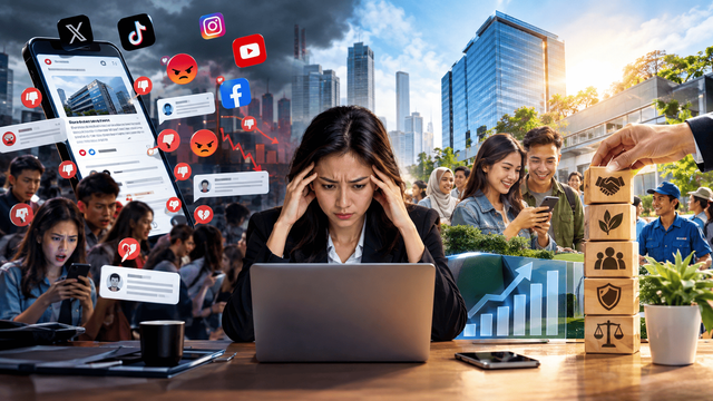 Algoritma dapat mempercepat penyebaran cerita, teknologi dapat membantu mendeteksi percakapan, dan kampanye dapat memperluas jangkauan merek, tetapi tidak satu pun dapat menggantikan rekam jejak. Gambar: Ilustrasi AI