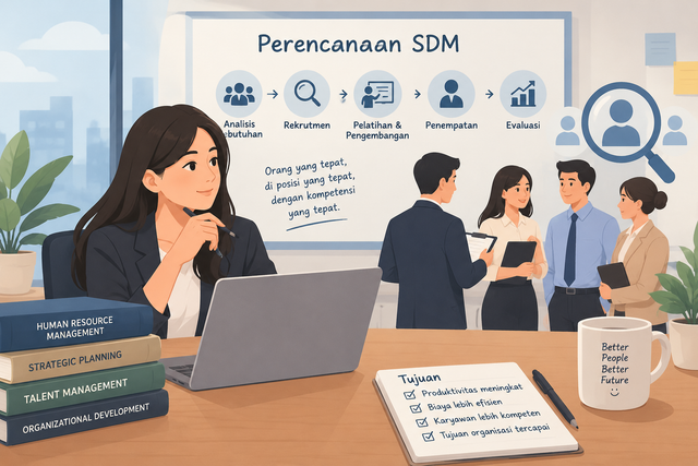Dokumentasi pribadi/Ilustrasi AI, 2026 Perencanaan SDM dan penempatan karyawan
