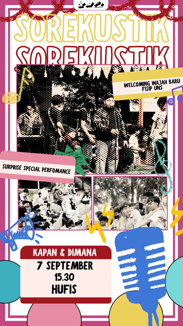 Poster Sorekustik KMF UNS. Source: https://www.instagram.com/kmf.uns?stkn=Z3J5eDUzYzZvb2Vr