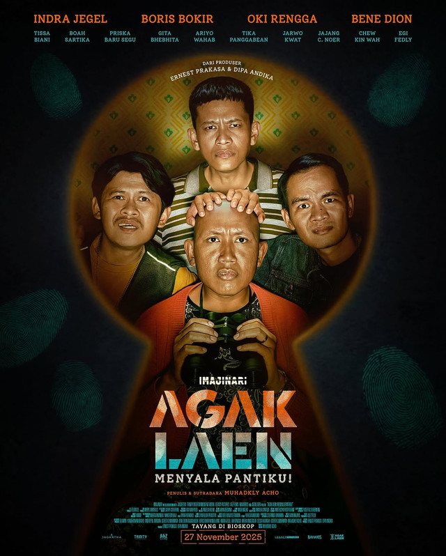 Poster resmi film Agak Laen: Menyala Pantiku!. (Foto: Dok. Imajinari)