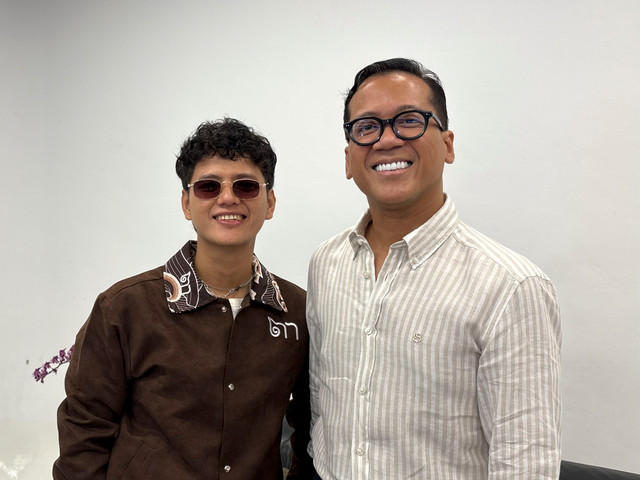 Perilisan single baru kolaborasi Stevan Pasaribu dan Andi Rianto di Kawasan SCBD Foto: Aprilandika Pratama/kumparan