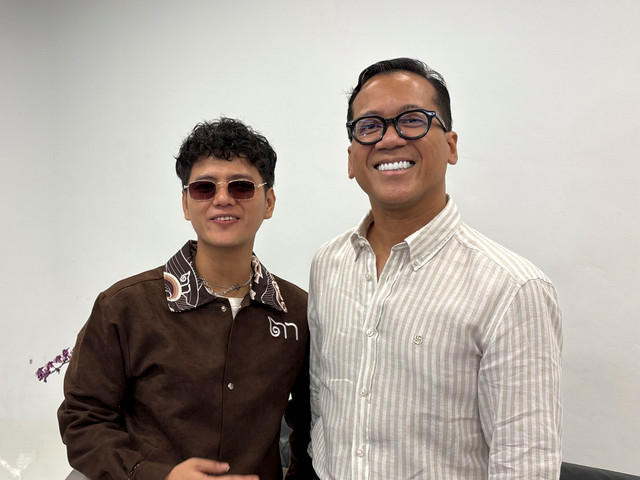 Perilisan single baru kolaborasi Stevan Pasaribu dan Andi Rianto di Kawasan SCBD Foto: Aprilandika Pratama/kumparan
