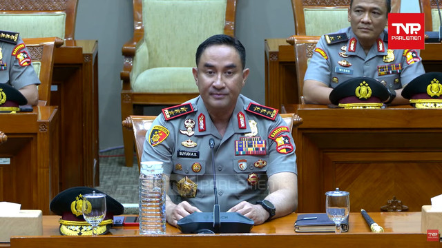 Komjen Pol Suyudi Ario Seto mengikuti uji kelayakan dan kepatutan (fit and proper test) Calon Kapolri bersama Komisi III di Kompleks Parlemen, Senayan, Jakarta, Kamis (1/10/2026). Foto: YouTube/ TVR Parlemen