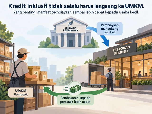 Ilustrasi dampak penyaluran kredit ke UMKM. Foto generated by AI 