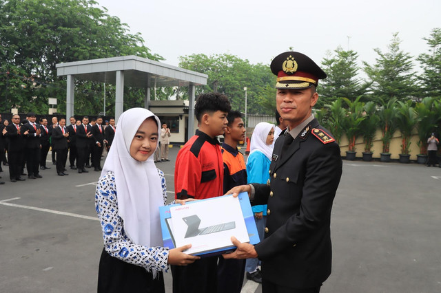 Polres Metro Bekasi Kota mendukung Forum Kemitraan Polri dan Masyarakat Sekolah (FKPMS) yang digagas Kapolda Metro Jaya melalui Program Jaga Pelajar. Foto: Dok. Istimewa