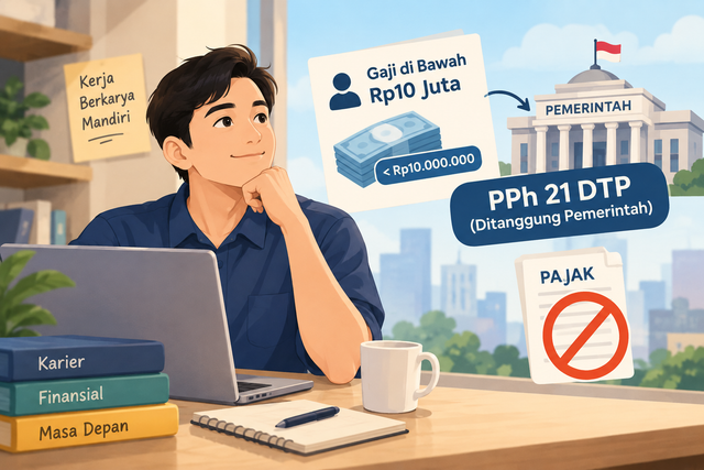 Ilustrasi: PPh 21 Ditanggung Pemerintah untuk pekerja bergaji di bawah Rp10 juta | Dok. Pribadi