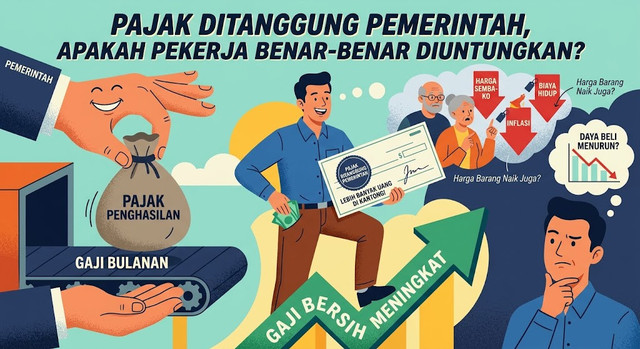 Ilustrasi Pajak Ditanggung Pemerintah (Created by Gemini)