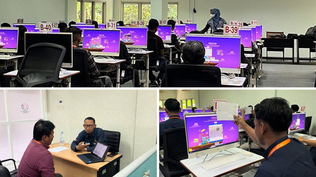 Suasana ujian sertifikasi di LSP PPSDM Migas. (Dok. Humas PPSDM Migas)
